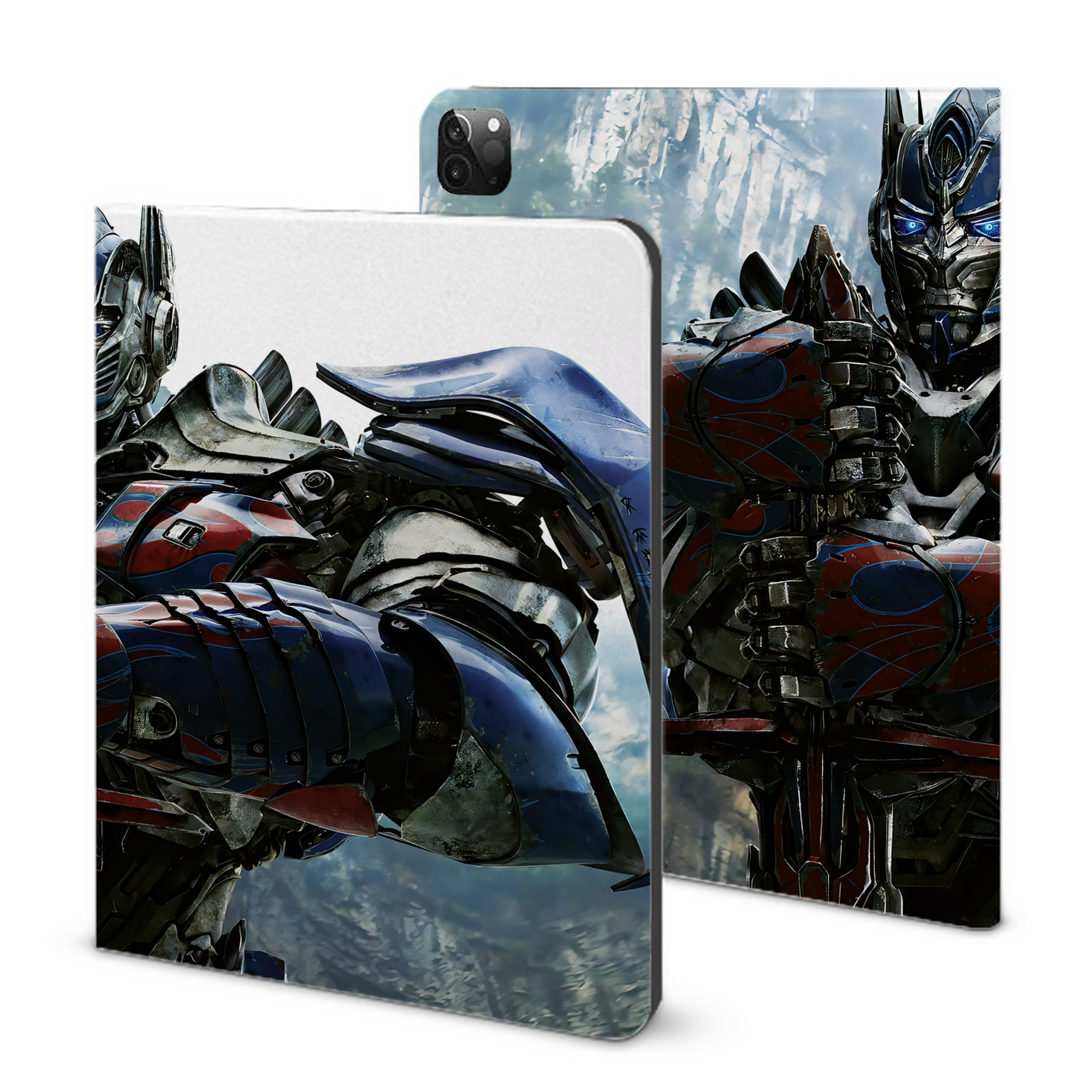 （画像用） Transformers トランスフォーマー IPadケース ペンホルダー付き ブックスタイルデザイン